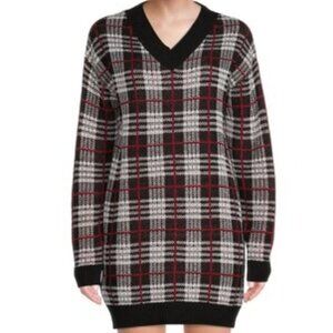 Plaid Sweater Dress